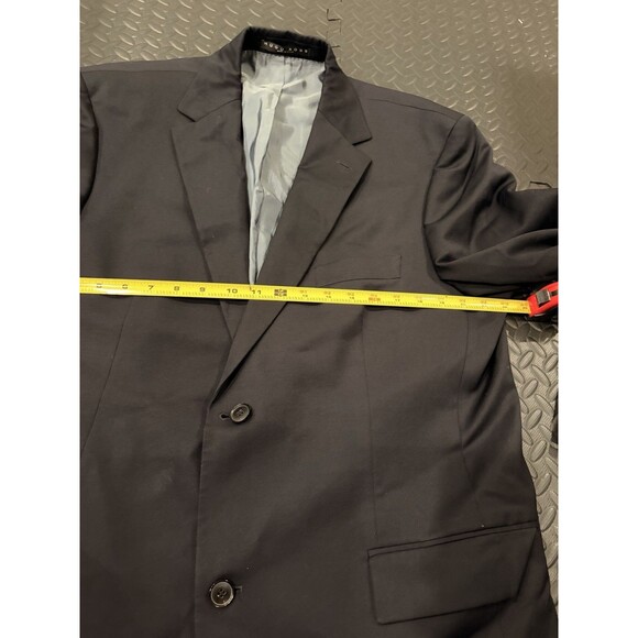 Rare Vtg Hugo Boss Blazer Mens 44R Black Two Button Suit Jacket Classic $700 - Picture 6 of 16